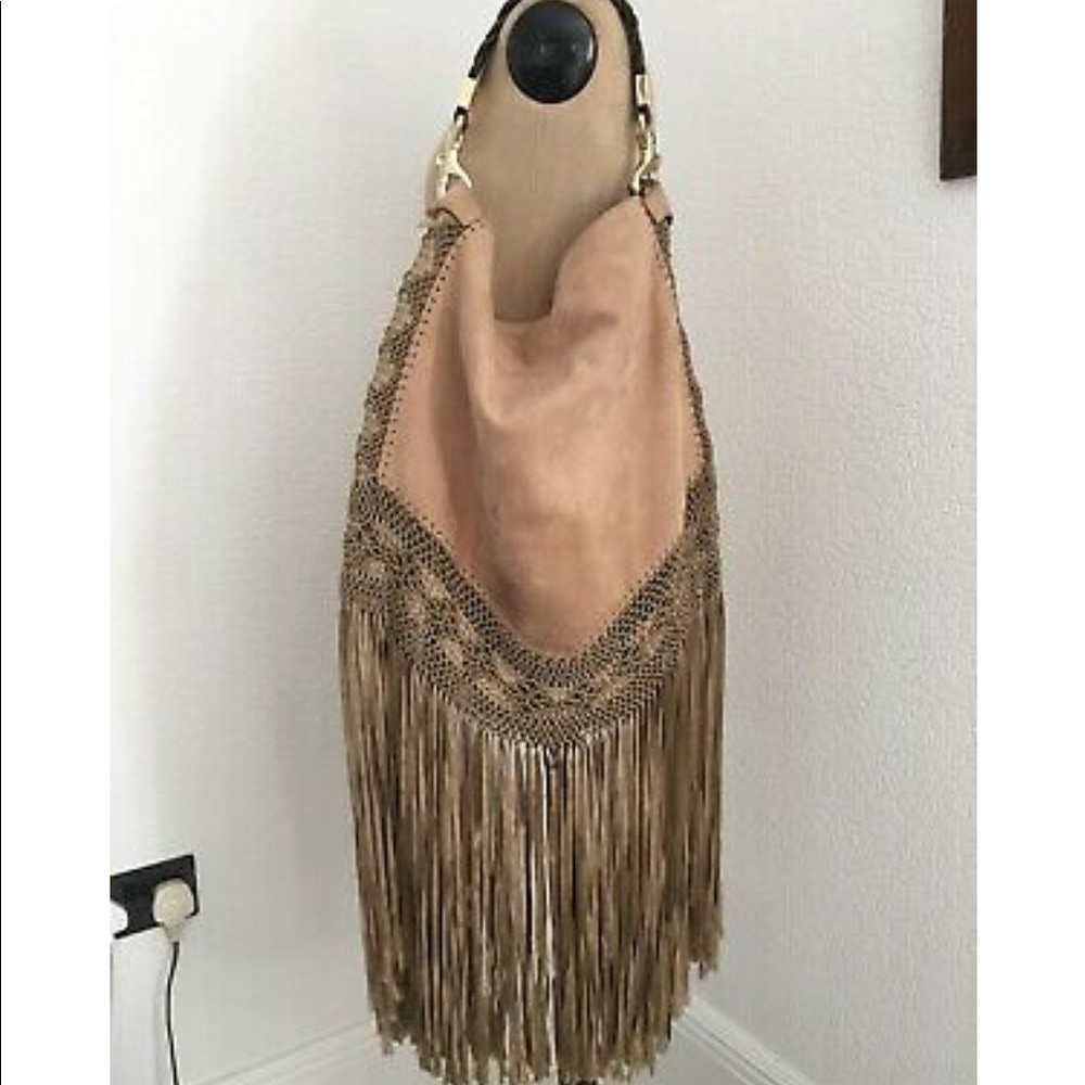 COPY - Jimmy Choo long silk fringe bag